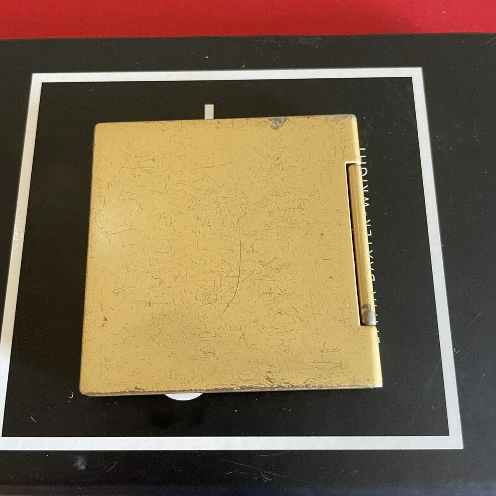 YVES SAINT LAURENT YSL VINTAGE GOLD PURSE MIRROR Metal‎ 1980's Compact